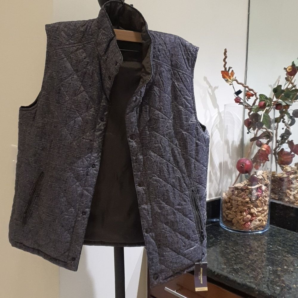 Johnston & Murphy Reversible Vest (L) new men's
